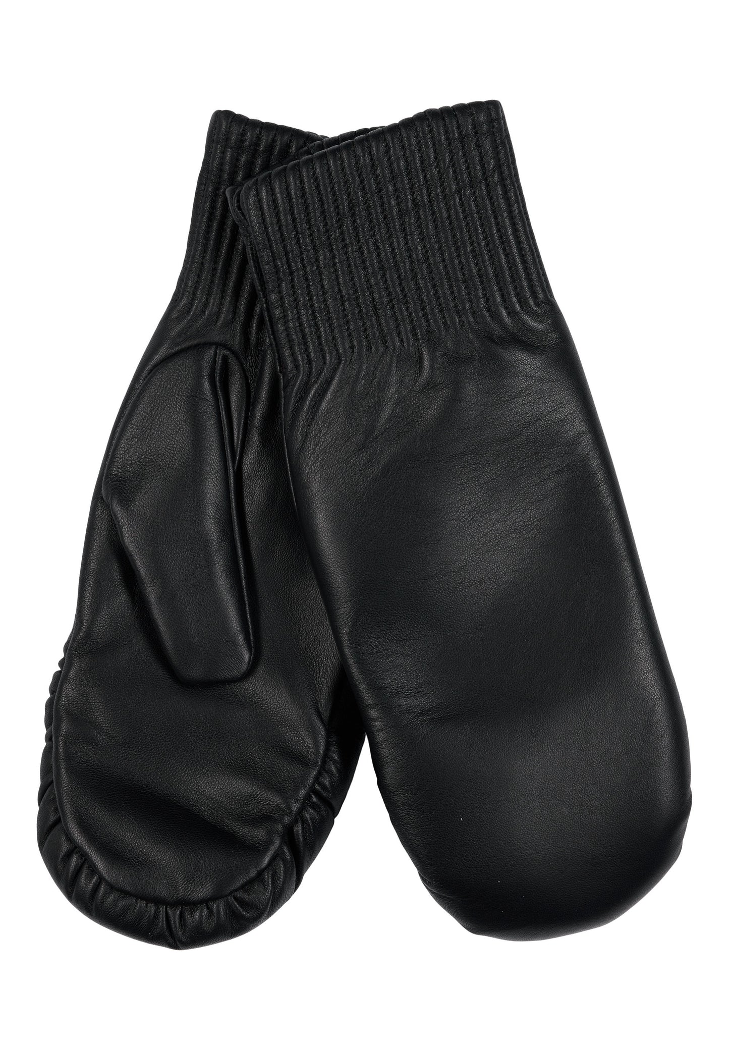 Orchid Læderluffer Handsker Sort