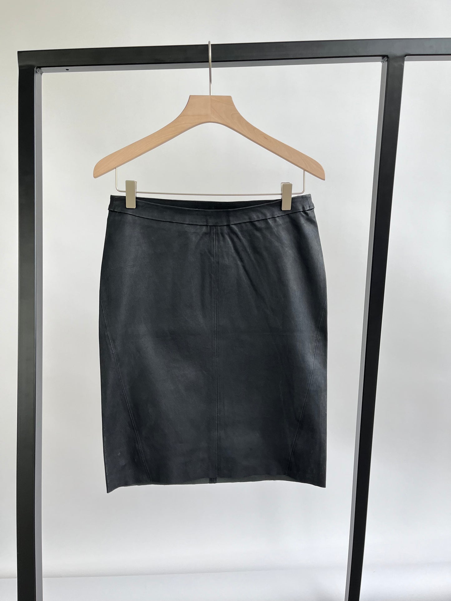 Stocklots Nederdel i skind Nederdele Sort