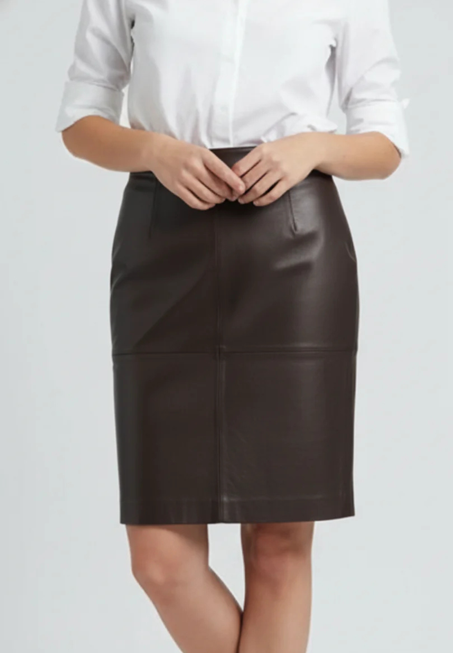 Stocklots Skindnederdel Nederdele Brun