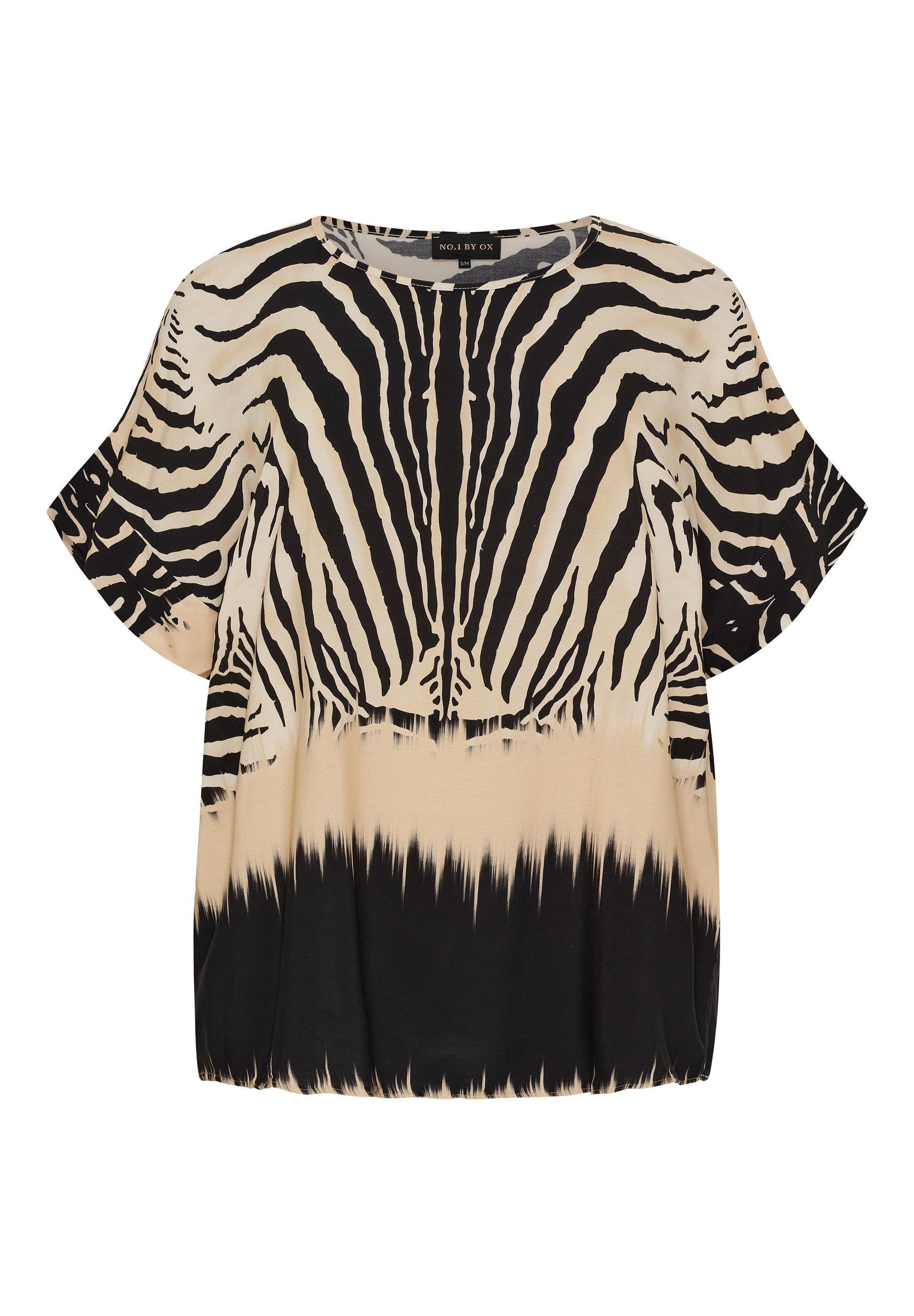 NO. 1 BY OX Elegant T-shirt Bluser Grå