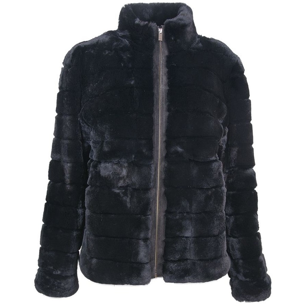 Furst Elegant jakke med lynlåslukning Jakker Sort