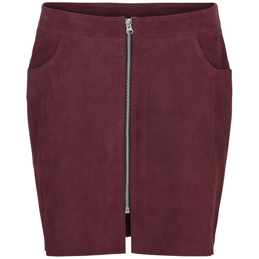 Stocklots Kort ruskindsnederdel Nederdele Rød