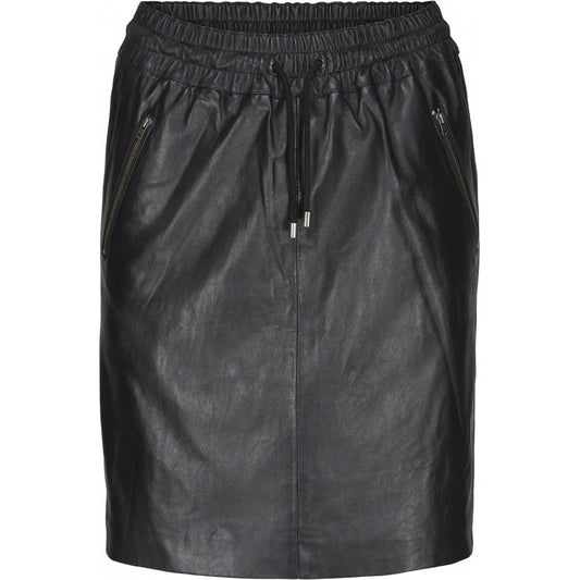 Stocklots Lædernederdel med snøre fra BTFCPH Nederdele Sort