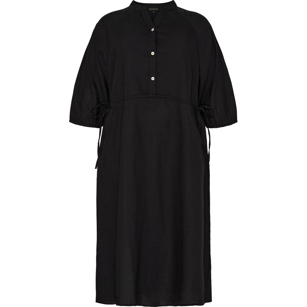 NO. 1 BY OX Lang kjole med snøre i taljen Kjoler Sort