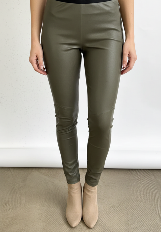 Stocklots Leggings i læder Leggings Grøn