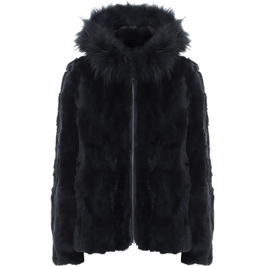 Stocklots Rabbit Jacket With Hood Frakker Blå
