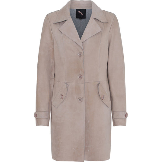 Stocklots Ruskindsjakke Frakker Beige