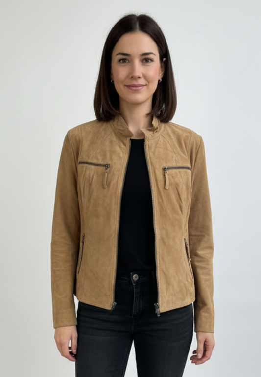 Stocklots Ruskindsjakke Jakker Beige