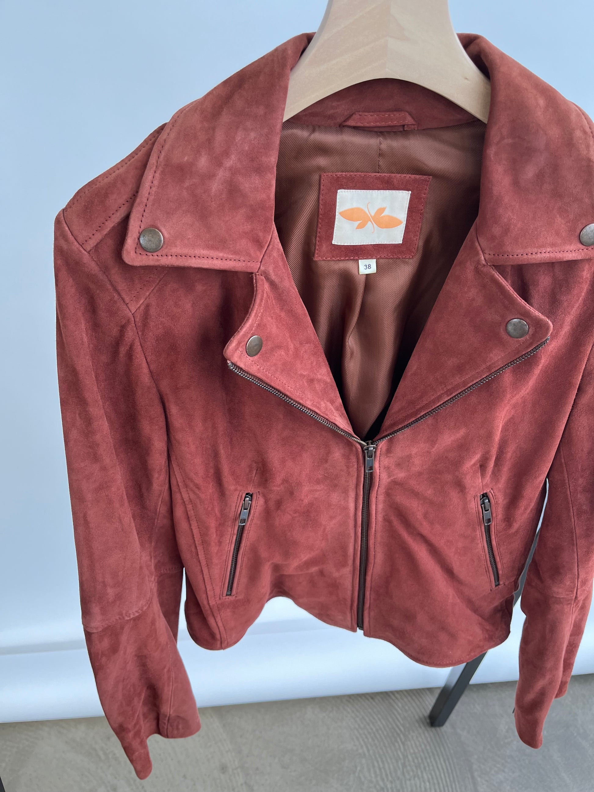 Stocklots Ruskindsjakke Jakker Brun