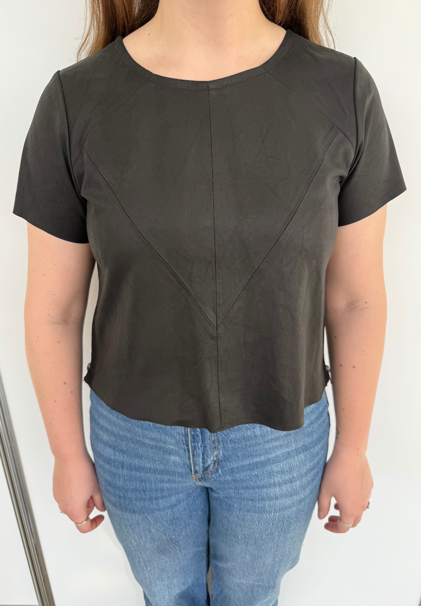 Stocklots T-shirt i læder - BTFCPH - 10383 fv. Black Jakker Multi