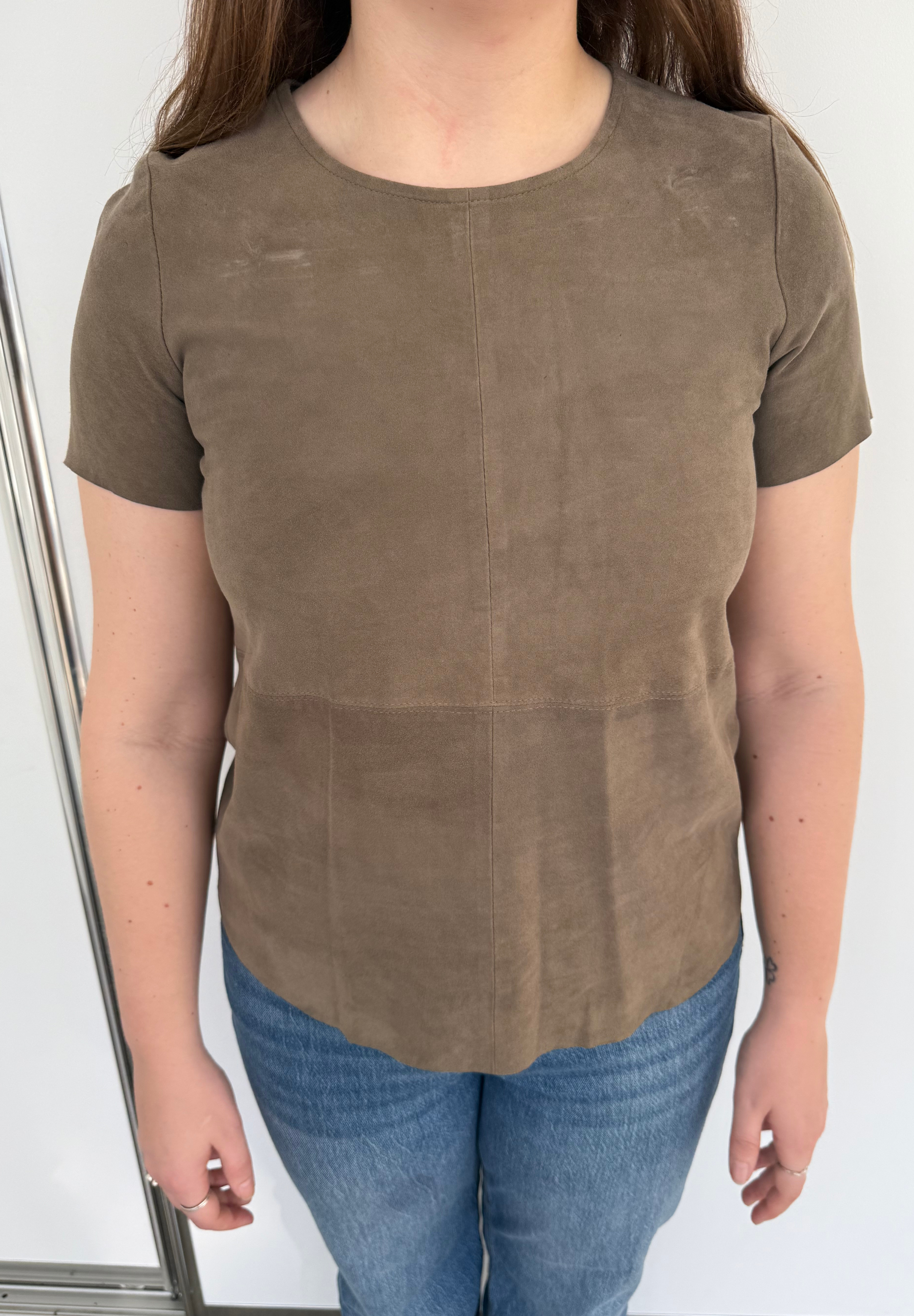 Stocklots T-shirt i ruskind - BTFCPH - 10391 fv. Deer Jakker Multi