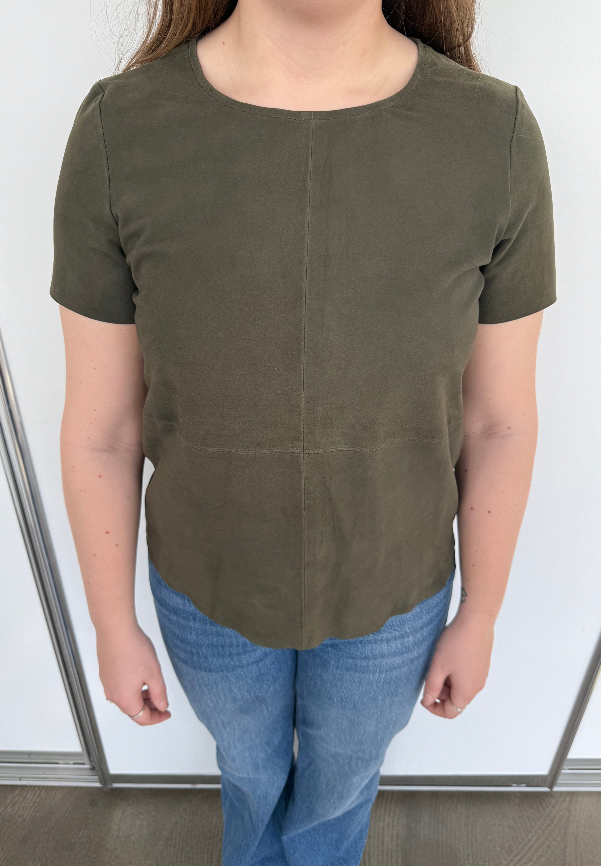 Stocklots T-shirt i ruskind - BTFCPH - 10391 fv. Dusty Green Jakker Multi