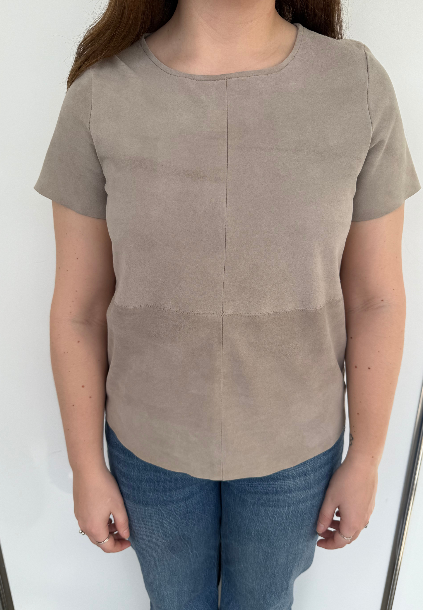 Stocklots T-shirt i ruskind - BTFCPH - 10391 fv. Stone Jakker Multi