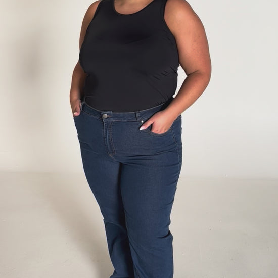 NO. 1 BY OX Jeans med vidde Jeans Blå