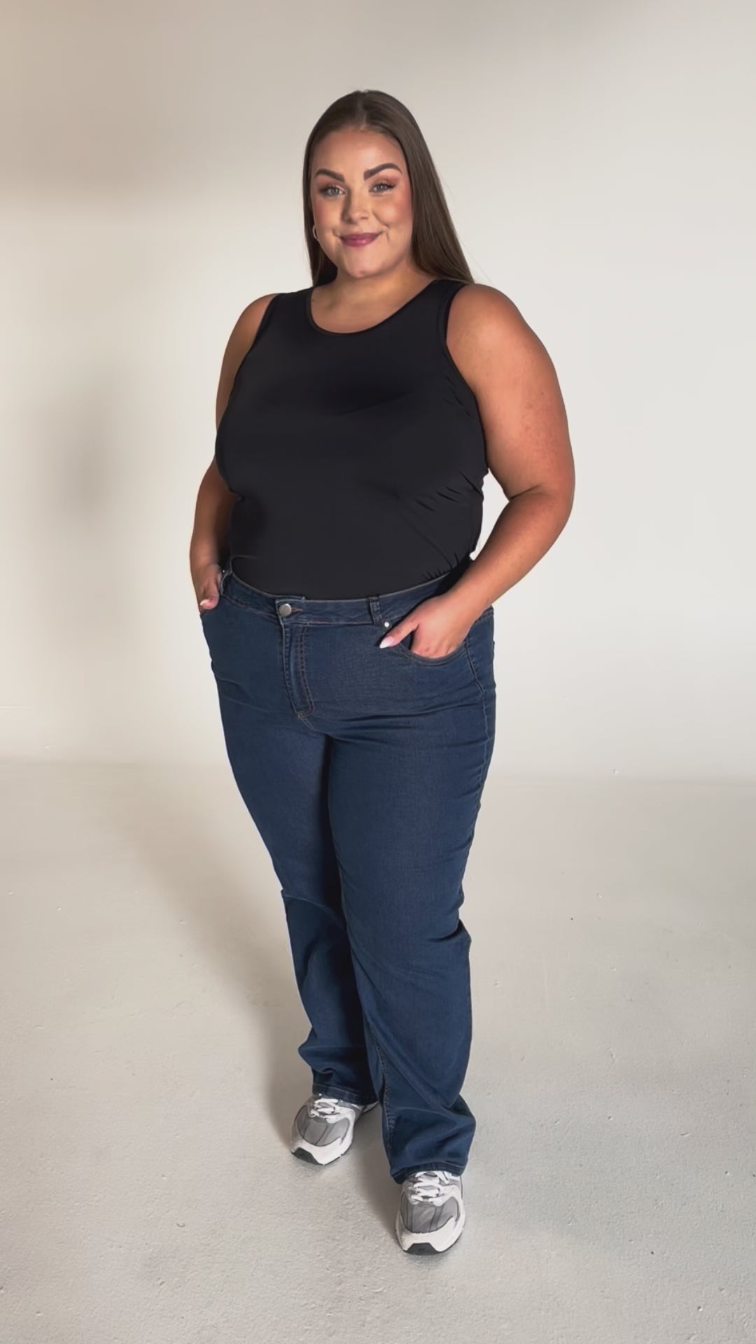 NO. 1 BY OX Jeans med vidde Jeans Blå