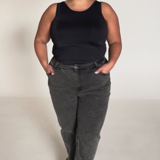 NO. 1 BY OX Jeans med vidde Jeans Grå