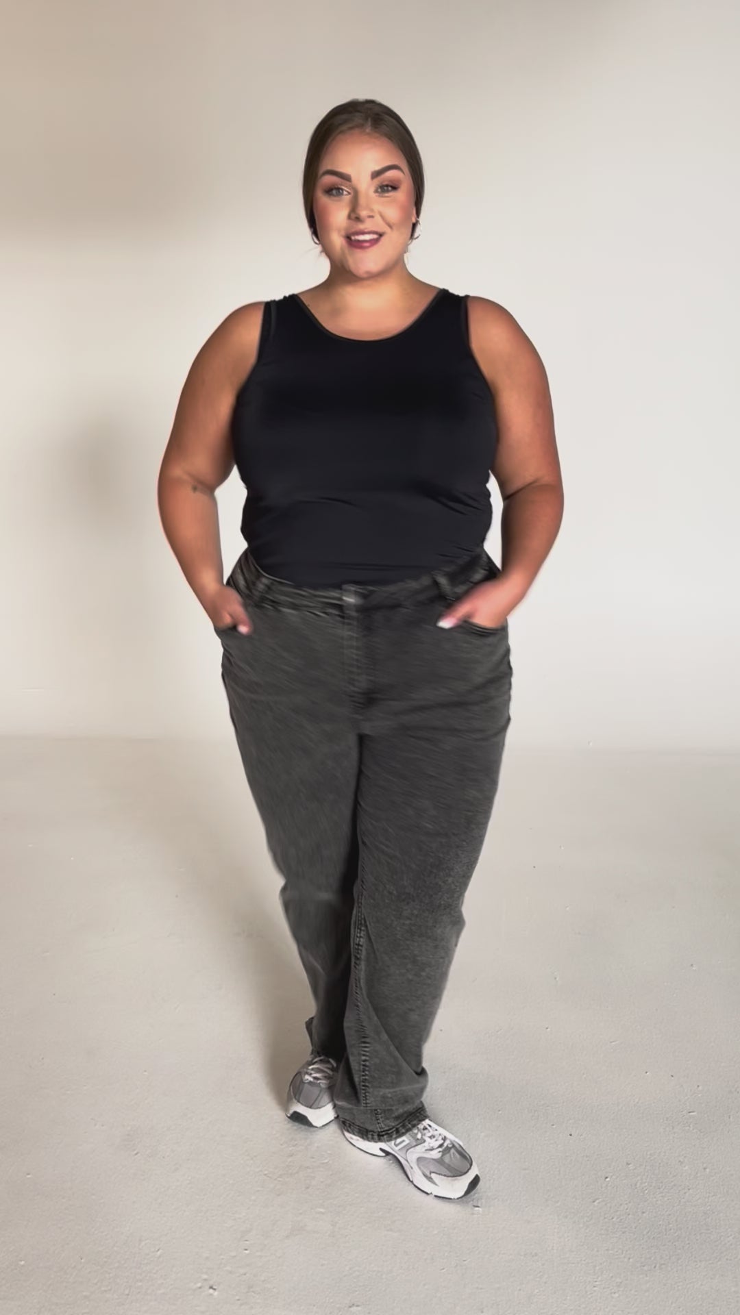 NO. 1 BY OX Jeans med vidde Jeans Grå